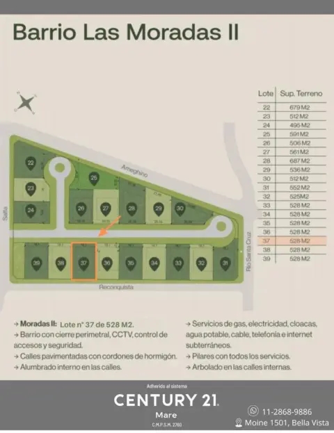 Lote de 528 m² en San Miguel